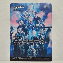 Endwalker Brainstorm 0028 Borderless MTG Final Fantasy Card (NM) - Image 1