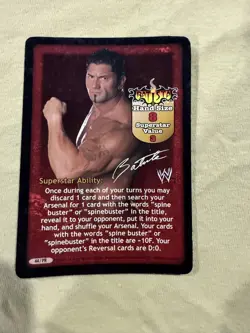 WWE RAW Deal Batista Lot with promo superstar card - Image 2