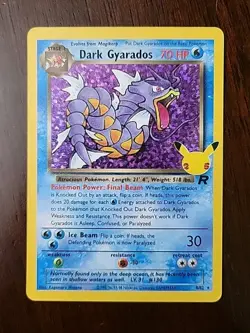 NM! Dark Gyarados 8/82 - Pokemon Celebrations Classic Collection Holo Rare Card - Image 1
