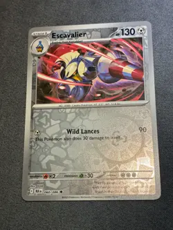 Escavalier Reverse Holo 60/86 - Black & White Plasma Storm Pokemon Card NM - Image 1