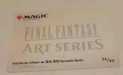 Magic the Gathering - Nibelheim Aflame Art Card - Art Series: FINAL FANTASY - Image 2