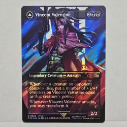 Vincent Valentine 0528 Borderless Surge Foil MTG Final Fantasy Card (NM) - Image 1