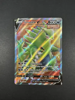 Pokemon TCG Tyranitar V 154/163 Sword & Shield Battle Styles Full Art Holo NM - Image 4