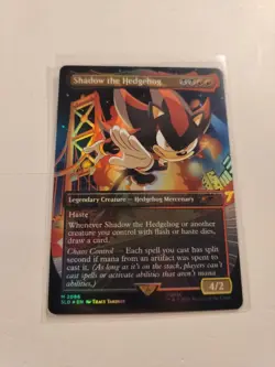 mtg Shadow the Hedgehog (Rainbow Foil) Secret Lair Drop Foil Magic The Gathering - Image 3