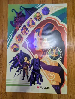 War of the Spark - Planeswalker Left Poster - WPN Store Exclusive - MTG - 2019 - Image 1