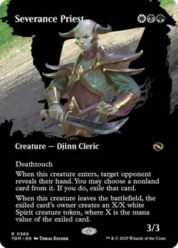 Severance Priest (Borderless) [Tarkir: Dragonstorm] MTG - Image 1