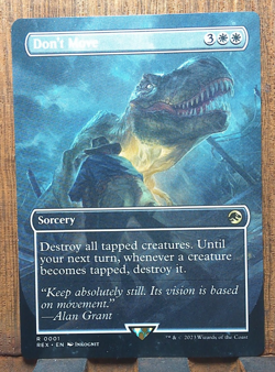 MTG Don't Move ( Borderles) Universes Beyond Jurassic World Collection NM❤ - Image 1
