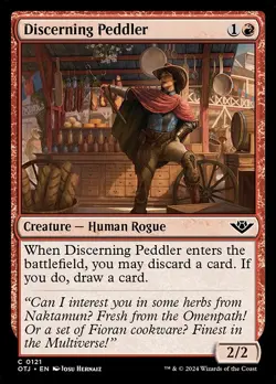 Discerning Peddler - Outlaws of Thunder Junction OTJ - MTG - LP Magic - 121 C - Image 1