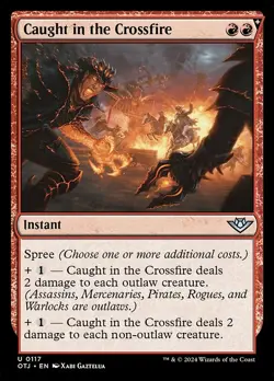 Caught in the Crossfire - Outlaws of Thunder Junction OTJ - MTG - LP Magic - 117 - Image 1