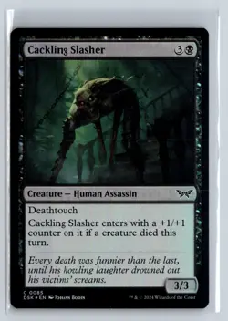 FOIL Cackling Slasher Duskmourn Common - MTG Magic the Gathering Card - Image 1