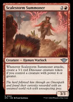 Scalestorm Summoner - Outlaws of Thunder Junction OTJ - MTG - LP Magic - 144 U - Image 1