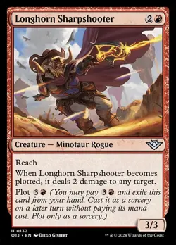 Longhorn Sharpshooter - Outlaws of Thunder Junction OTJ - MTG - LP Magic - 132 U - Image 1