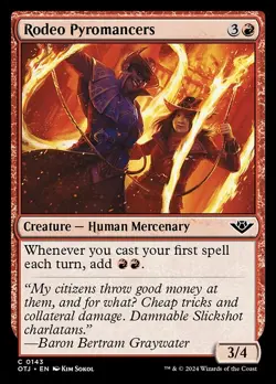 Rodeo Pyromancers - Outlaws of Thunder Junction OTJ - MTG - LP Magic - 143 C - Image 1