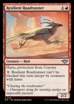 Resilient Roadrunner - Outlaws of Thunder Junction OTJ - MTG - LP Magic - 141 U - Image 1
