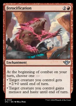 Ferocification - Outlaws of Thunder Junction OTJ - MTG - LP Magic - 123 U - Image 1