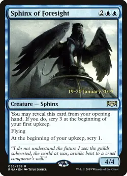 Foil Sphinx of Foresight - Ravnica Allegiance Promos | MTG Card - Image 1