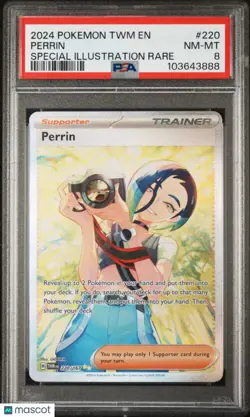 2024 Pokemon Twilight Masquerade Perrin Special Illustration Rare PSA 8 220/167 - Image 1
