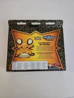 Pokemon TCG Shining Fates Mad Party Pin Collection Dedenne Factory Sealed - Image 1