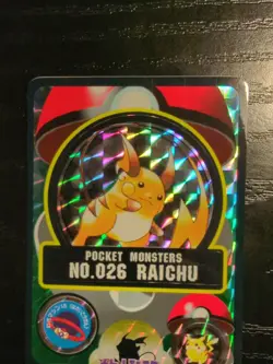 Raichu TCG Sealdass Pokemon Stickers Japanese Japan Nintendo Anime A- - Image 3