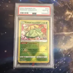 PSA 10 Radiant Venusaur #004/078 Pokemon Go Gem Mint - Image 1