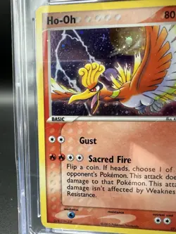 Vintage Pokemon Ho-Oh - 2005 EX Unseen Forces #27/115 - CGC 7.5 Near Mint+ SWIRL - Image 3