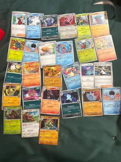 10 Destined Rivals Pokemon cards 1EX and reverse holo and holos only - Image 3