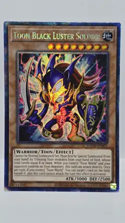 Yugioh 2020 Toon Black Luster Soldier TOCH-EN001 Collectors Rare Unlimited MP - Image 2