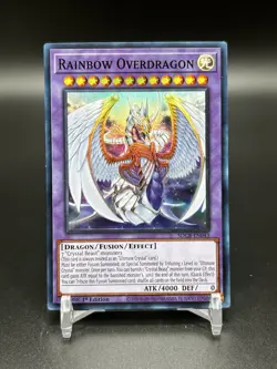 Yugioh Rainbow Overdragon SDCB-EN043 Super Rare 1st Ed NM - Image 1
