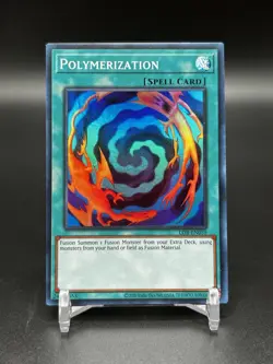 Yugioh Polymerization LOB-EN059 Super Rare 25th Anniversary NM - Image 1