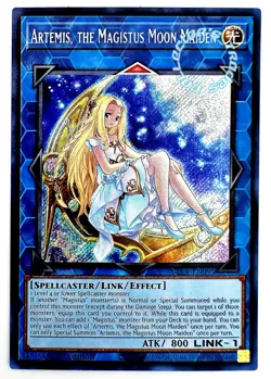 "Artemis, the Magistus Moon Maiden" BLCR-EN095 (ScR) YuGiOh! Crystal Revenge - Image 1