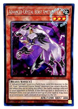 "Advanced Crystal Beast Amethyst Cat" BLCR-011 (ScR) Yugioh! BOL:Crystal Revenge - Image 1