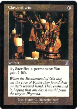 (2X) Claws of Gix Time Spiral Timeshifted - MTG Magic the Gathering Card - Image 2