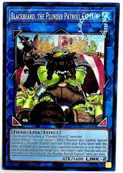 "Blackbeard, the Plunder Patroll Captain" BLCR-EN094(ScR)YuGiOh! Crystal Revenge - Image 1
