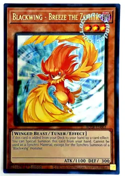 "Blackwing - Breeze the Zephyr" BLCR-EN061 (UR) Yugioh! BOL:Crystal Revenge - Image 1