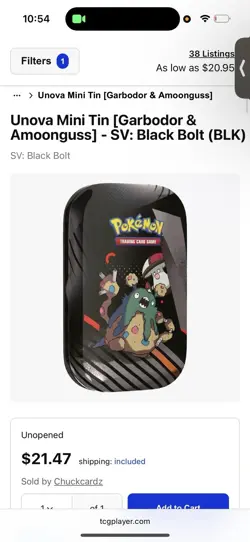 Pokemon Trading Card Game Black Bolt With 2 Booster Packs Inside It - Image 2