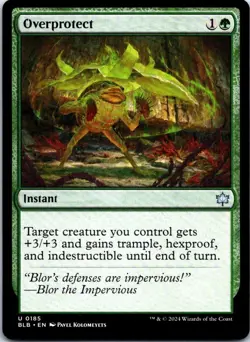 MTG Overprotect #185 Foil | Bloomburrow | NM Magic Card | Collector Finish - Image 1