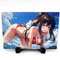 High School DxD Akeno Himejima Sexy Anime Waifu Girl Lewd Goddess Story Art Card - Image 1