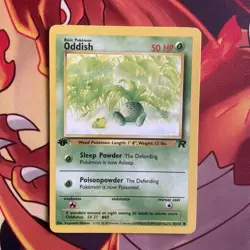 2000 Oddish #63/82 - Team Rocket 1st Edition - Pokemon Card Vintage WOTC TCG IR - Image 1