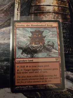 MTG Magic - Shinka, the Bloodsoaked Keep - Champions of Kamigawa CHK - NM eng x1 - Image 1