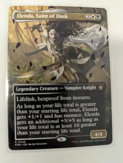 Elenda, Saint of Dusk Borderless MTG Foundations RARE - Image 1