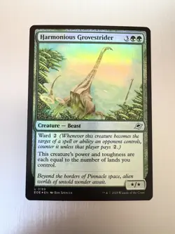 Harmonious Grovestrider - 189 - MTG: Edge of Eternities - Uncommon - FOIL - Image 1