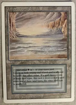 Underground Sea - Revised Edition - LP - Nonfoil - MTG Dual Land - Reserved List - Image 2