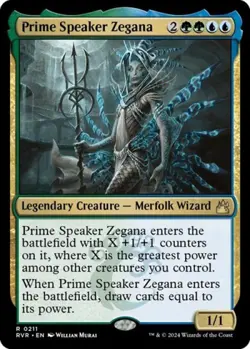 Prime Speaker Zegana -Foil Near Mint MTG Ravnica Remastered - Image 1