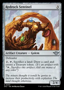 Redrock Sentinel - Outlaws of Thunder Junction OTJ - MTG - LP Magic - 247 U - Image 1