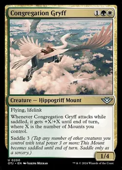 Congregation Gryff - Outlaws of Thunder Junction OTJ - MTG - LP Magic - 200 U - Image 1