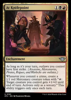 At Knifepoint - Outlaws of Thunder Junction OTJ - MTG - LP Magic - 193 U - Image 1
