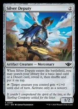 Silver Deputy - Outlaws of Thunder Junction OTJ - MTG - LP Magic - 248 C - Image 1