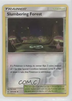 Slumbering Forest Reverse Foil Pokemon Sun & Moon Unified Minds #207 - Image 1