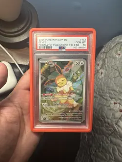 2025 POKEMON SVP BLACK STAR PROMO POKEMON CENTER ETB PROMO EEVEE 173 PSA 10 - Image 1