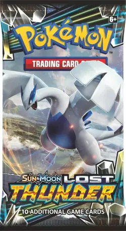 1X Pokemon Sun & Moon Lost Thunder Booster Pack Sealed Random Art - Image 1